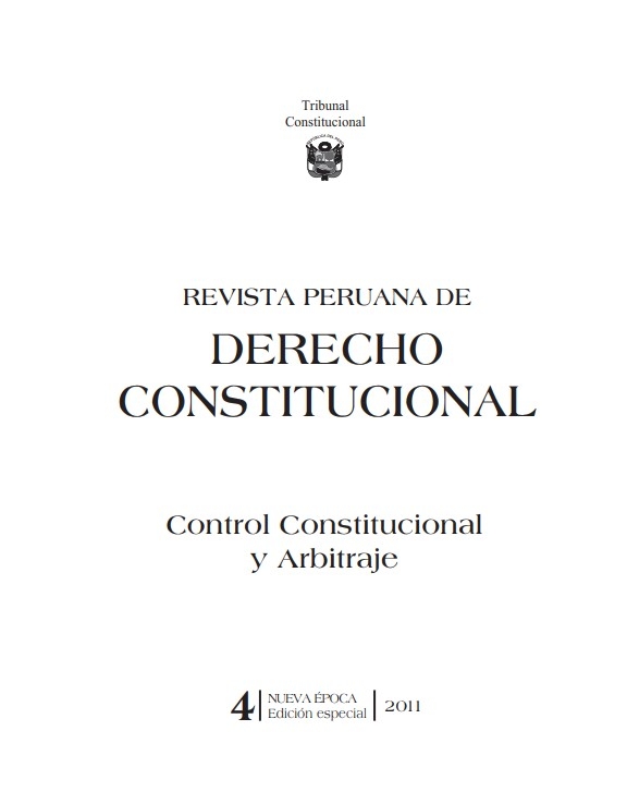Colegio de Abogados de Lima - REVISTA PERUANA DE DERECHO CONSTITUCIONAL
