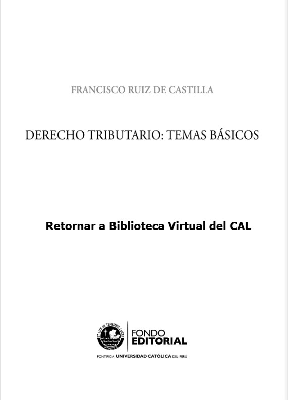 Colegio de Abogados de Lima - DERECHO TRIBUTARIO