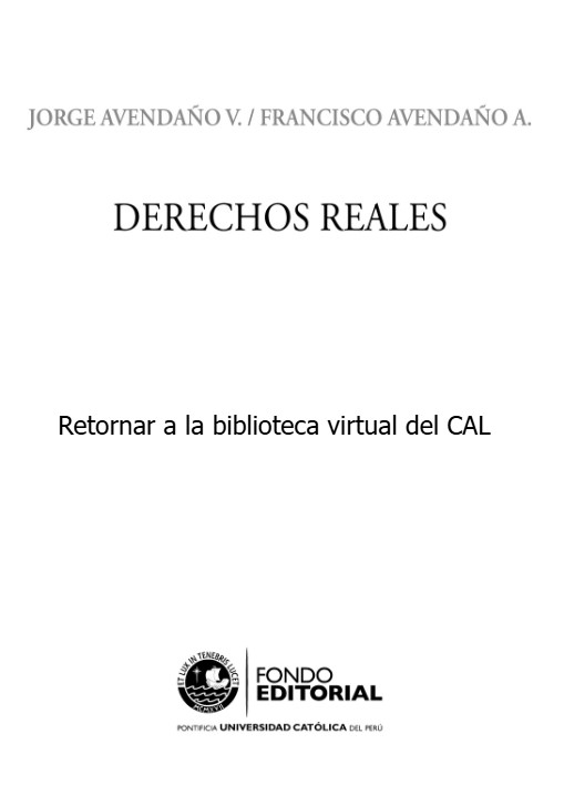 Colegio de Abogados de Lima - Derechos Reales