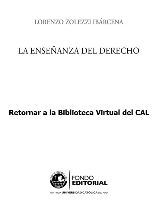 Colegio de Abogados de Lima - LA ENSEÑANZA DEL DERECHO